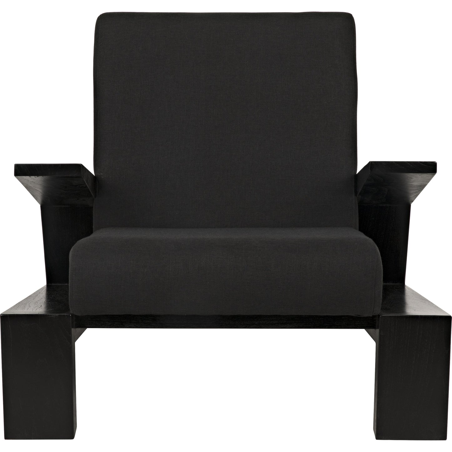 002 SR-783749 | Additional Silo | Nero Chair by Noir in charcoal black. Made from sungkai wood in a modern style.