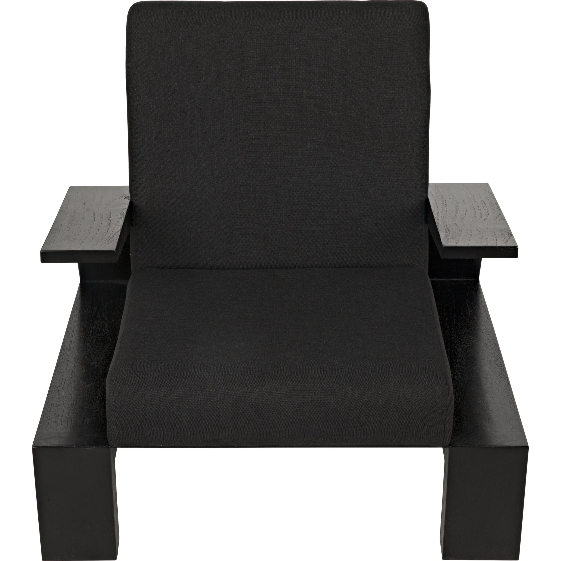 Nero Chair by Noir in charcoal black. Made from sungkai wood in a modern style.