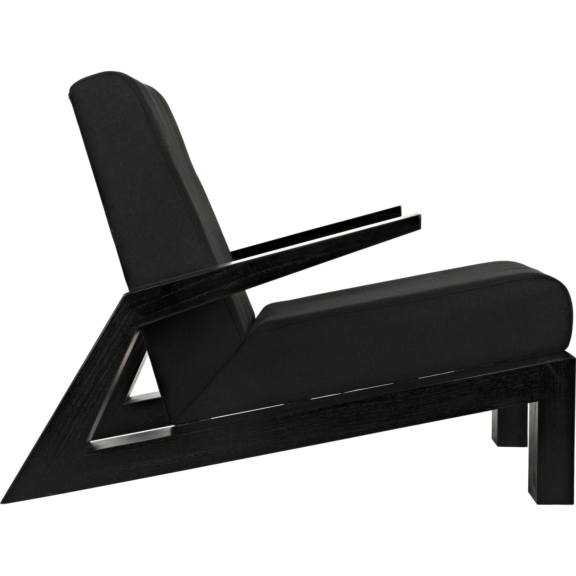 Nero Chair by Noir in charcoal black. Made from sungkai wood in a modern style.