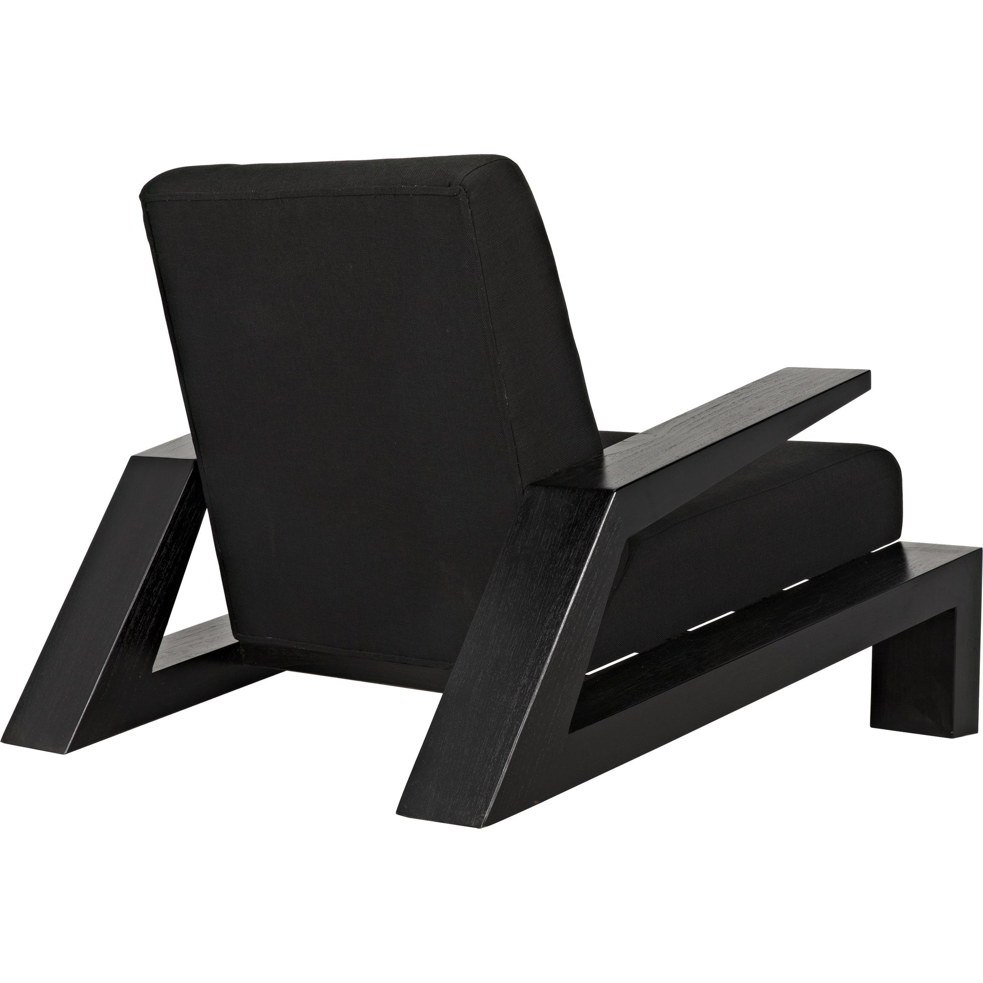 Nero Chair by Noir in charcoal black. Made from sungkai wood in a modern style.