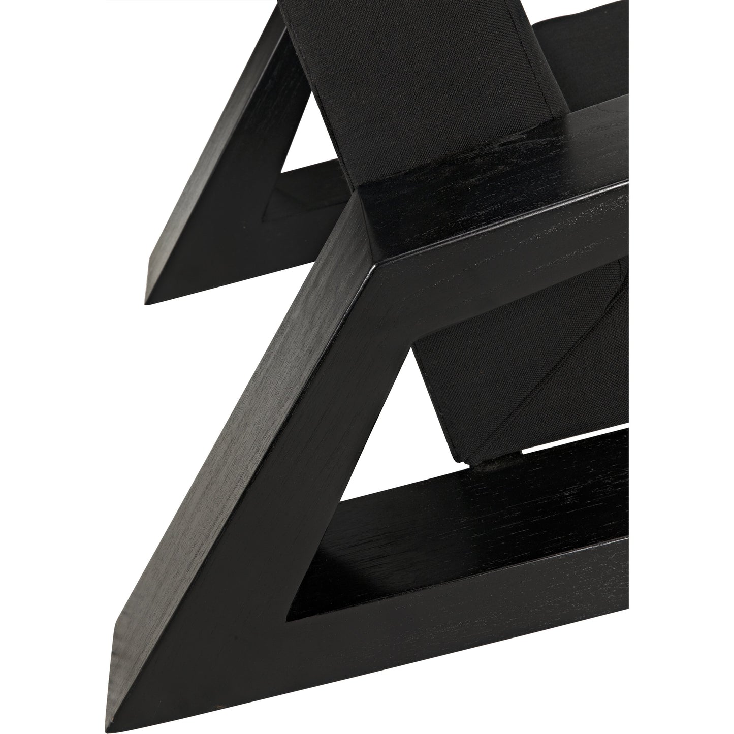 006 SR-783749 | Closeup | Nero Chair by Noir in charcoal black. Made from sungkai wood in a modern style.