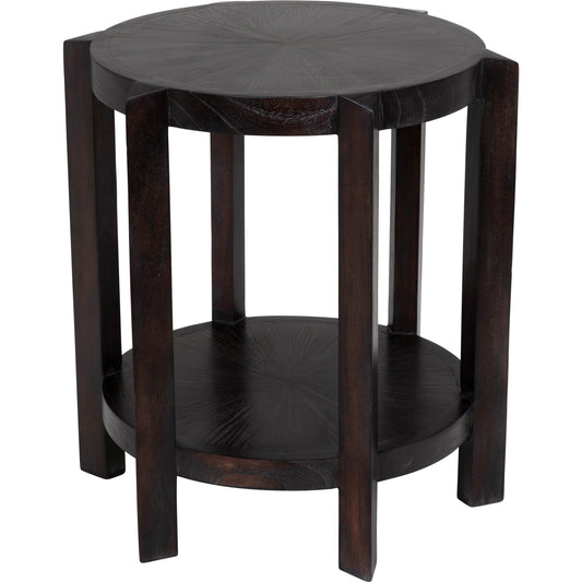 Yuhuda Small Side Table by Noir in sombre. Made from mindi in a modern style.