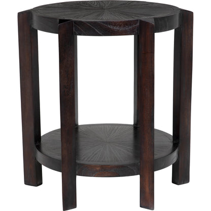 Yuhuda Small Side Table by Noir in sombre. Made from mindi in a modern style.