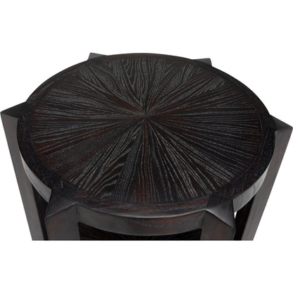 Yuhuda Small Side Table by Noir in sombre. Made from mindi in a modern style.
