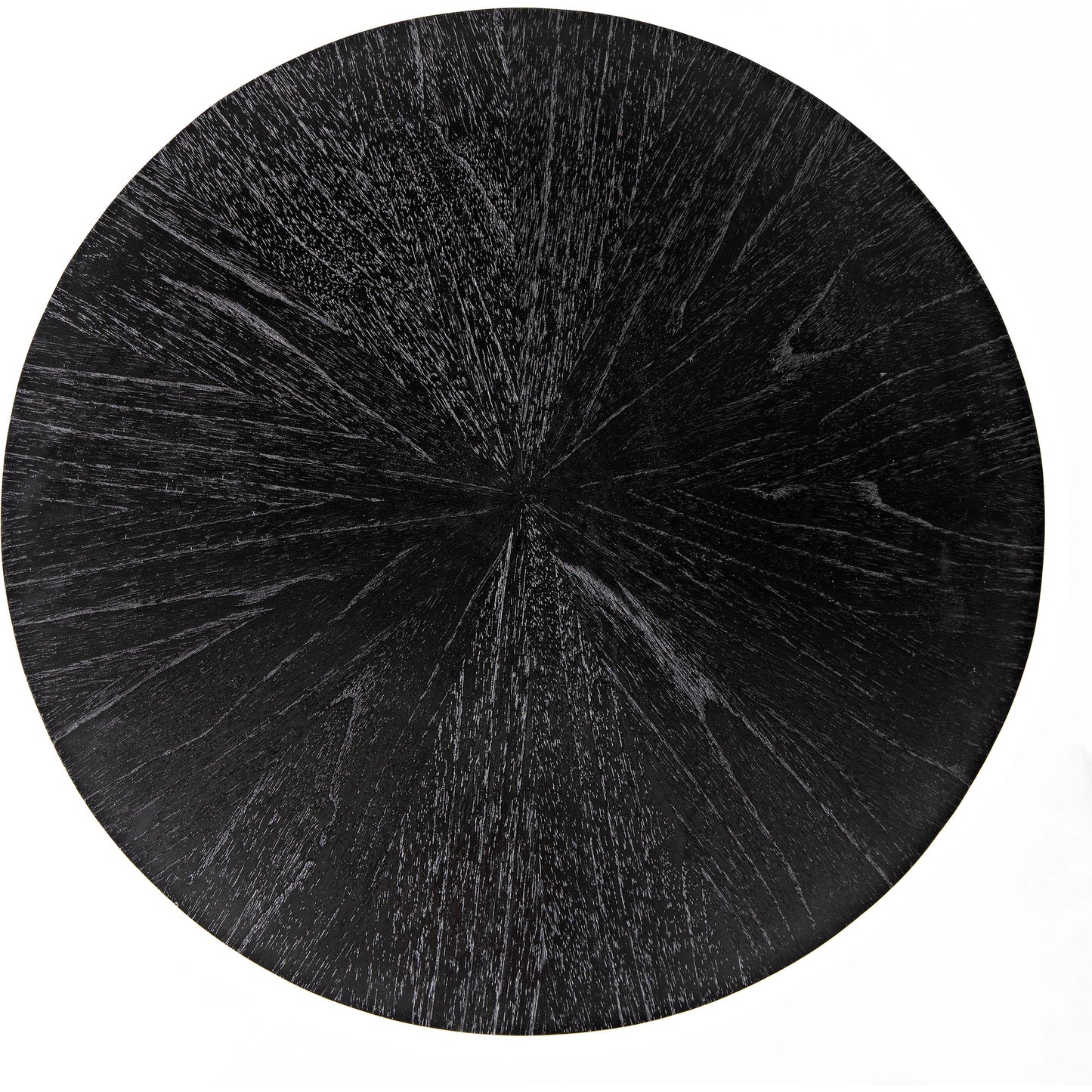 006 SI-1975485 | Additional Silo | Maganini Side Table by Noir in charcoal black. Made from sungkai and brass caps in a modern style.