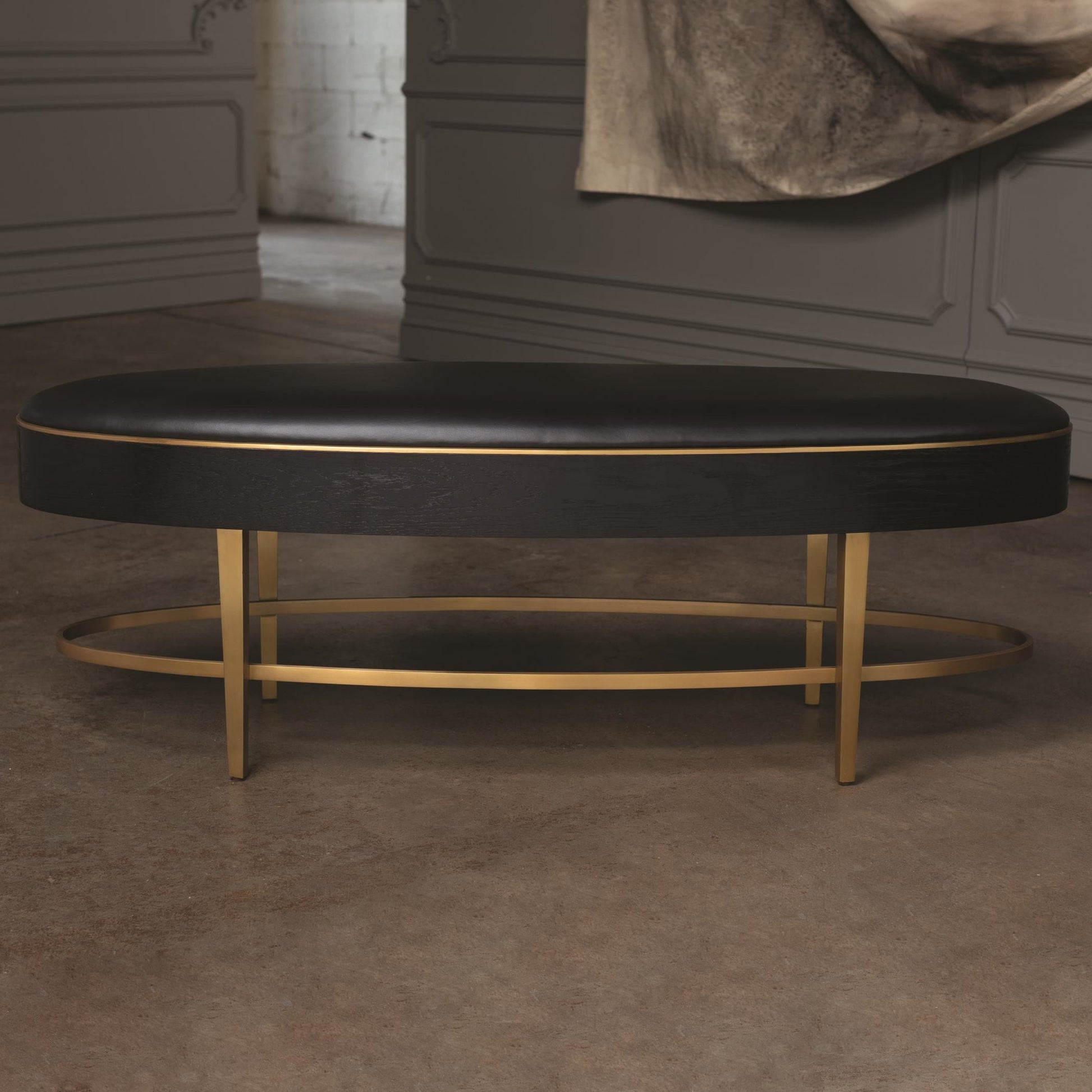 Ellipse Bench by Global Views. Made from unique in a transitional style.