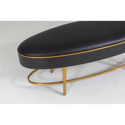 Ellipse Bench by Global Views. Made from unique in a transitional style.