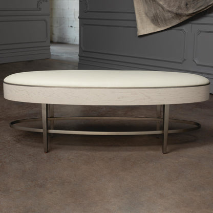 Ellipse Bench by Global Views. Made from unique in a transitional style.