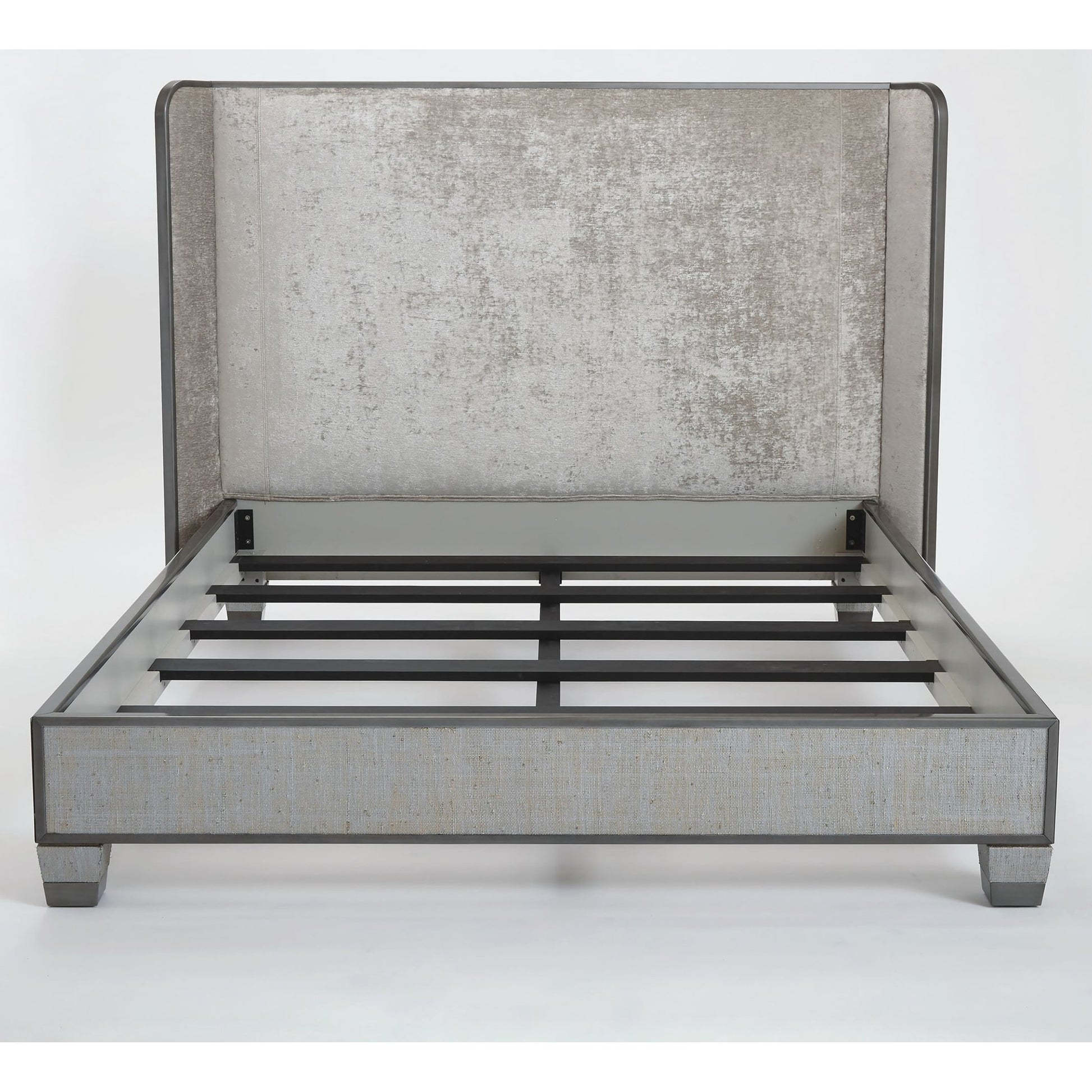 Argento Bed by Global Views in pewter. Made from unique in a transitional style.