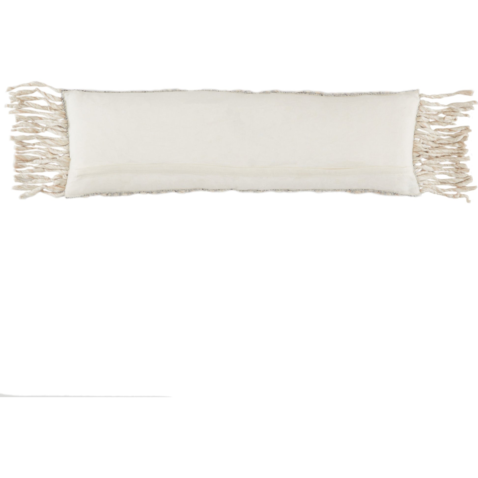 Angora AGO01 Pillow by Jaipur Living in gray, cream. Made from 70% wool, 20% polyester, 10% linen in a eclectic & global style.