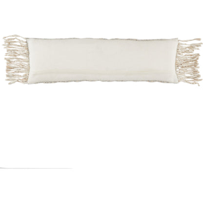 Angora AGO01 Pillow by Jaipur Living in gray, cream. Made from 70% wool, 20% polyester, 10% linen in a eclectic & global style.