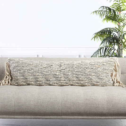 Angora Artos by Jaipur Living in gray, cream. Made from 70% wool, 20% polyester, 10% linen in a eclectic & global style.