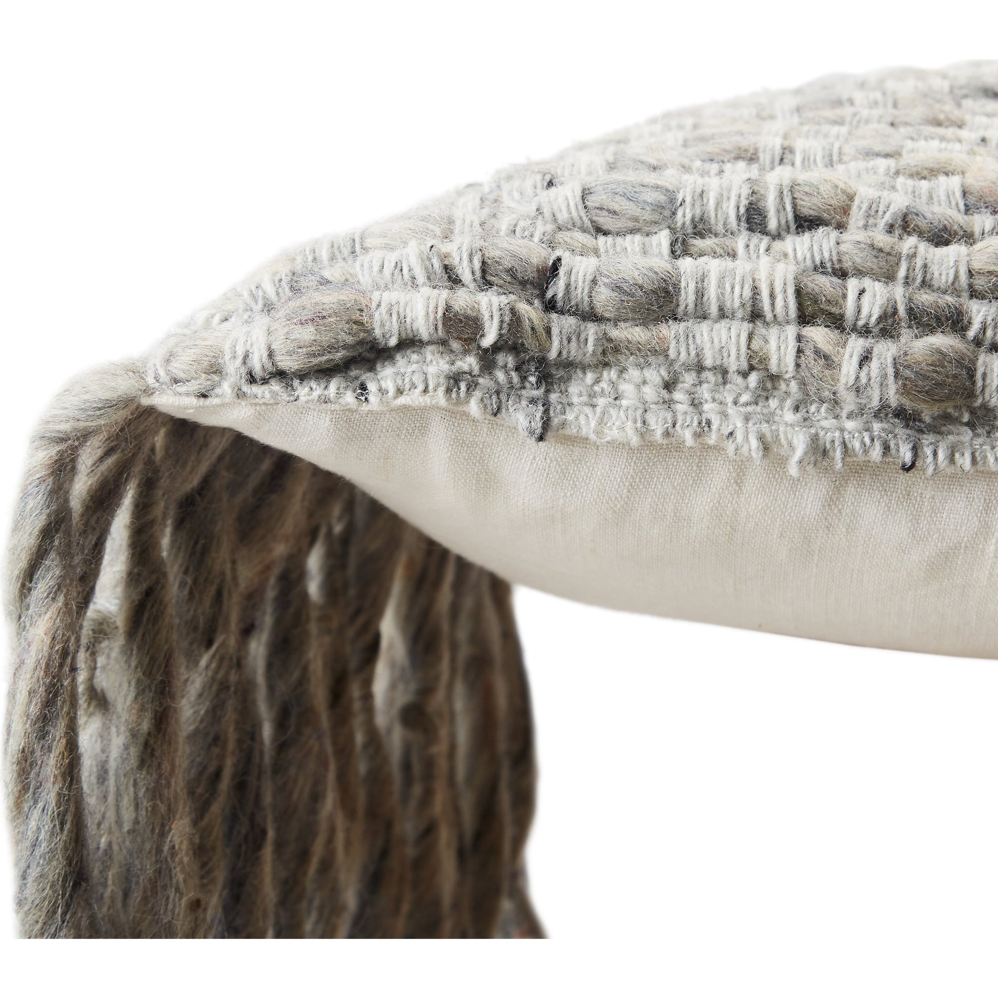 Angora AGO08 Pillow by Jaipur Living. Made from 70% wool, 20% polyester, 10% linen in a eclectic & global style.