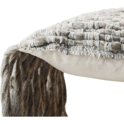 Angora AGO08 Pillow by Jaipur Living. Made from 70% wool, 20% polyester, 10% linen in a eclectic & global style.