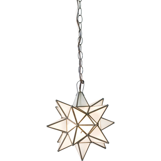 Frosted Star Chandelier by Worlds Away in off white and off white. Made from metal, glass in a eclectic & global style.