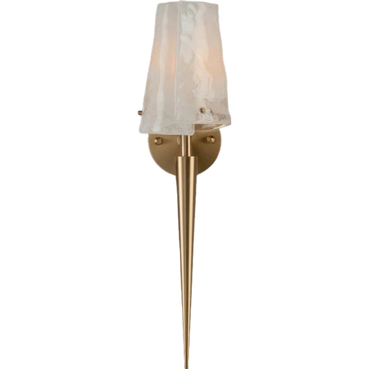 Coffee Bronze Torch Sconce by John-Richard in bronze and bronze. Made from bronze, glass, metal in a modern style.