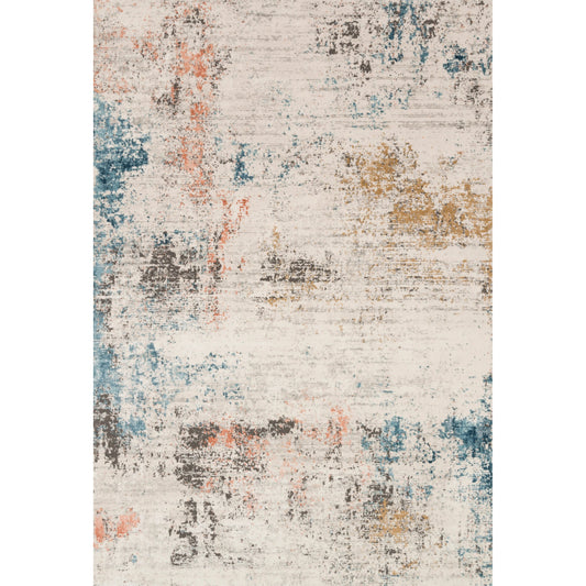 Alchemy ALC-03 Rug by Loloi II in ivory, multi. Made from high pile: 100% polypropylene, short pile: 100% polyester in a uniq