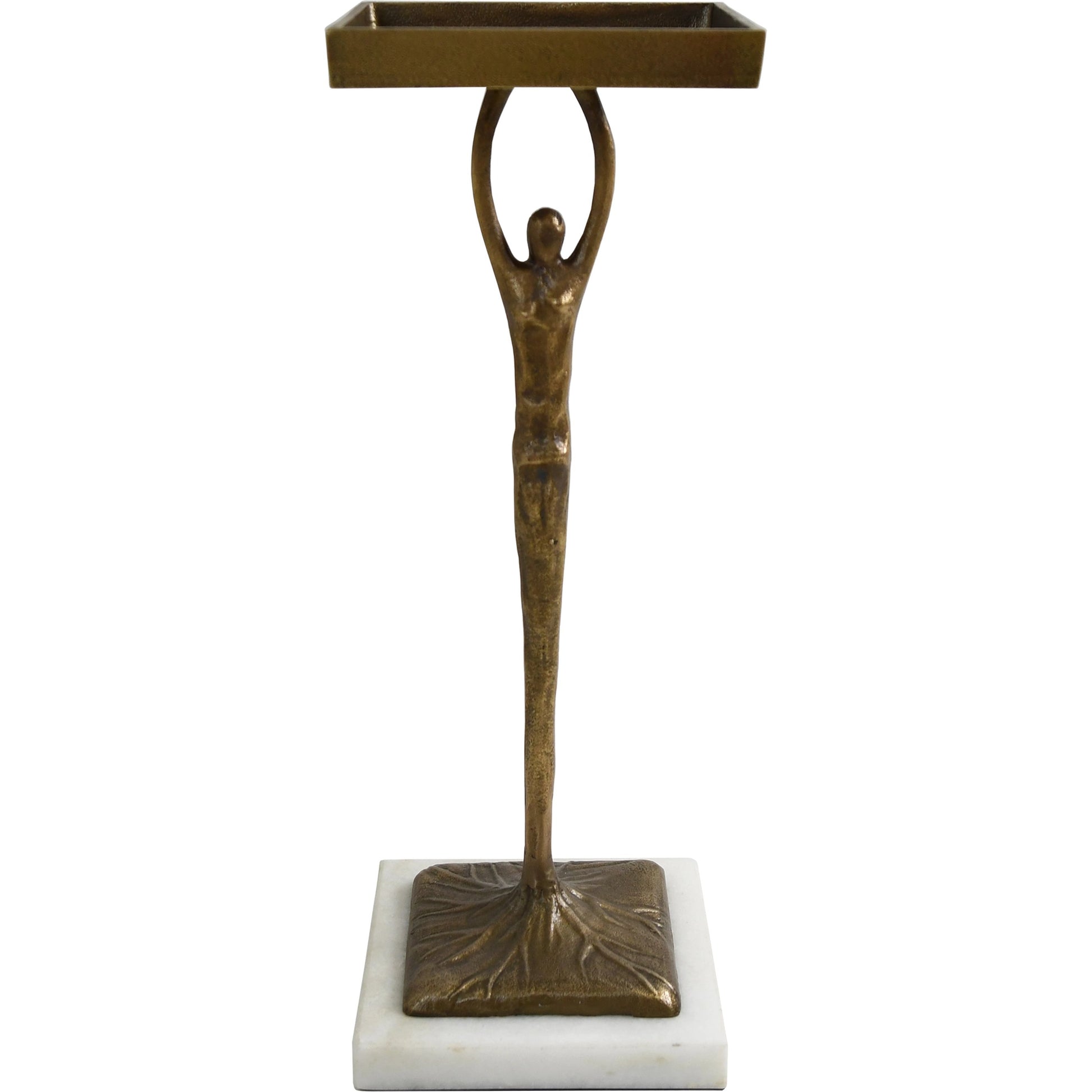 Alexa Sculptural Cigar Table by Worlds Away in black. Made from metal, marble in a eclectic & global style.