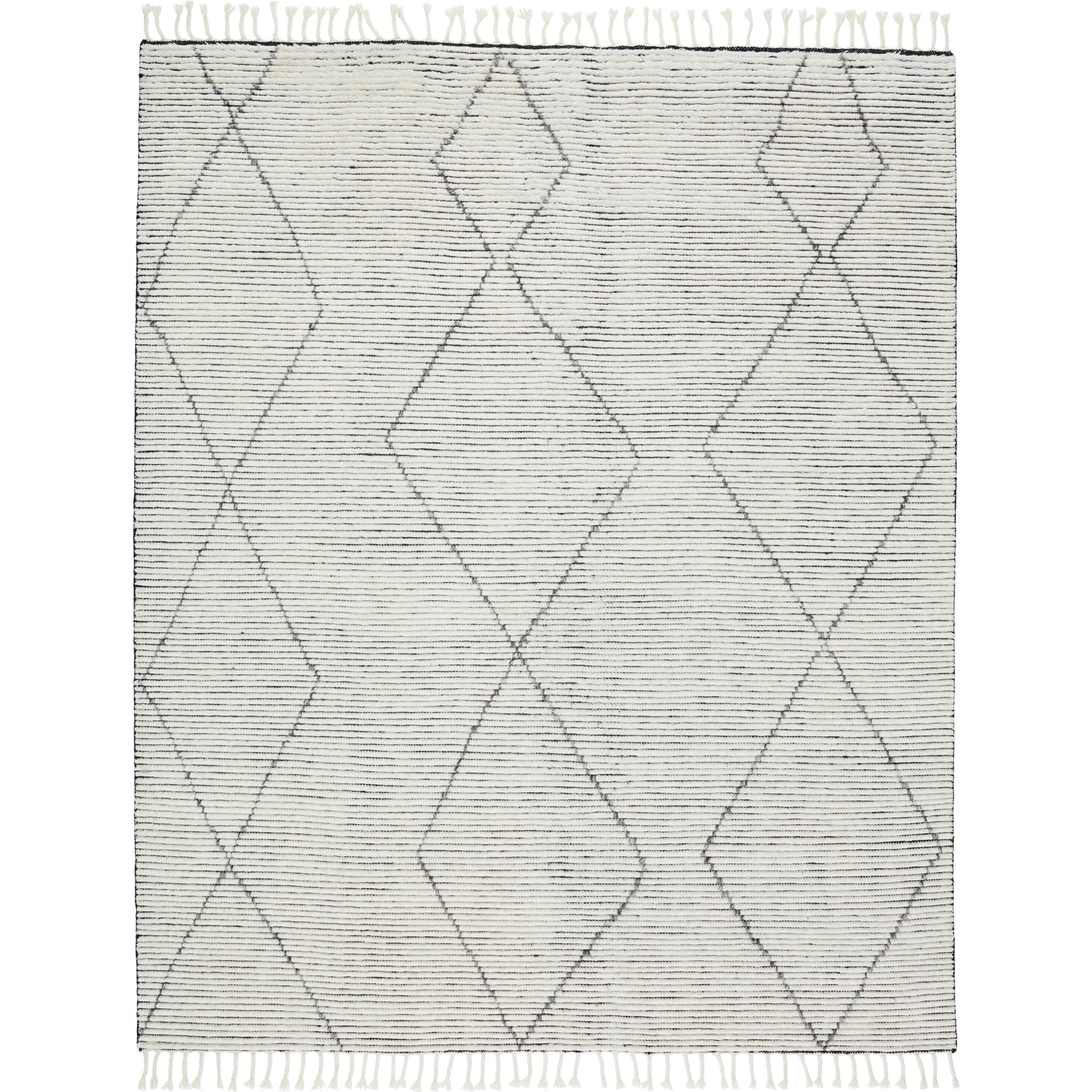 Alpine ALP03 Rug by Jaipur Living in cream, black. Made from 100% wool in a unique style.