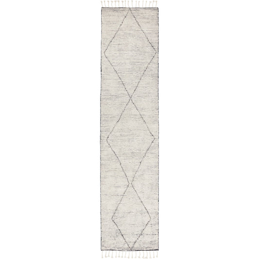 Alpine ALP03 Rug by Jaipur Living in cream, black. Made from 100% wool in a unique style.