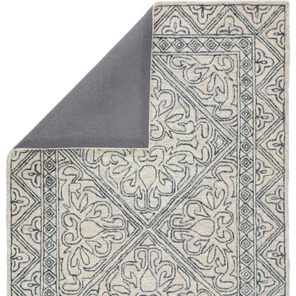 Almira ALR01 Rug by Jaipur Living in blue, light gray. Made from 100% wool in a unique style.