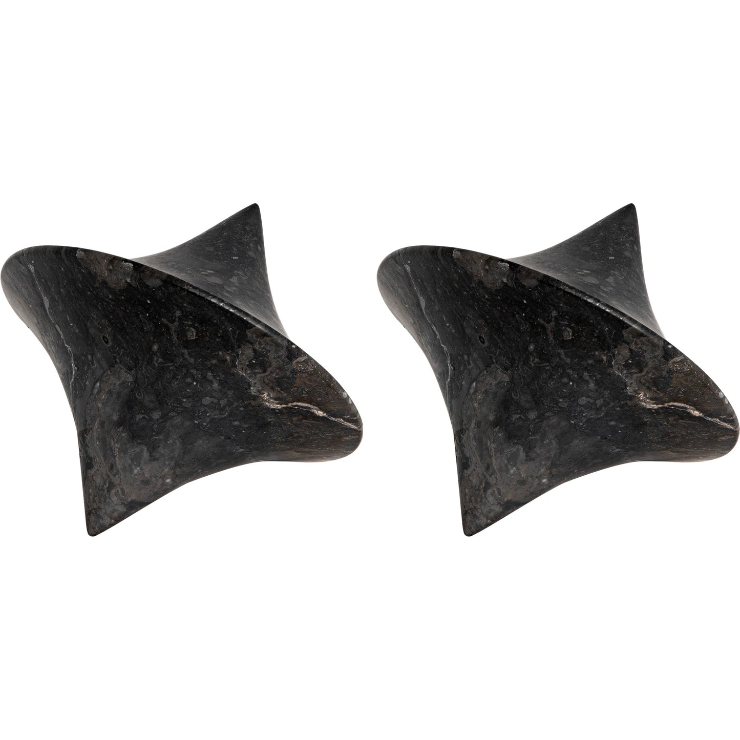001 SI-1975504 | Primary Silo | Simone Object (Set of 2) by Noir in black marble. Made from marble in a modern style.
