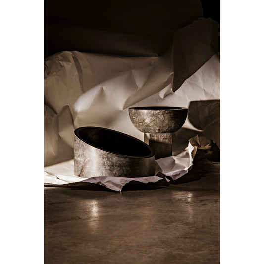 Zeta Bowl by Noir in black marble. Made from marble in a eclectic & global style.