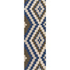 Dark Blue, Light Beige, Beige, Charcoal / 2'6" x 8'