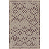 Taupe, Dark Brown, Lavender / 2' x 3'