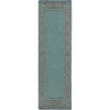 Seafoam, Light Beige, Dark Brown / 2'6" x 8'