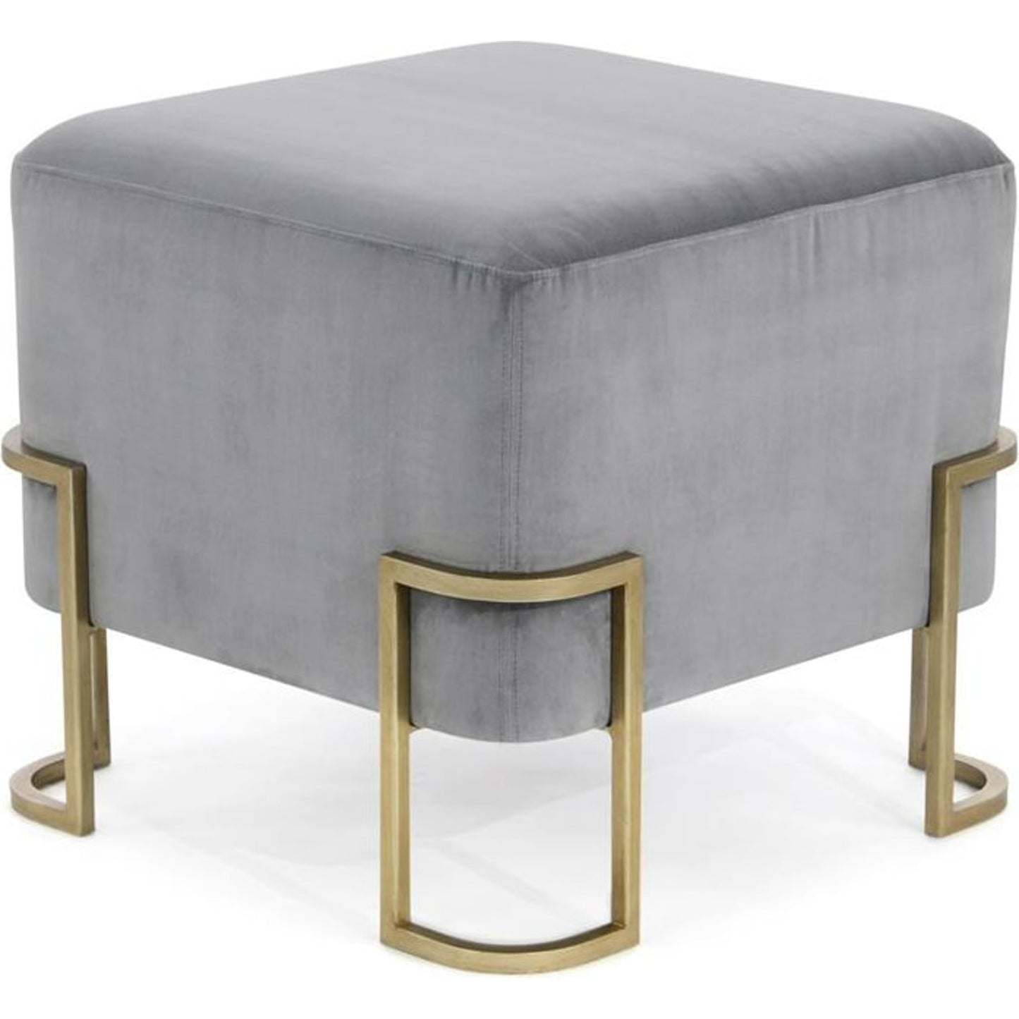 001 SR-884973 | Primary Silo | Shaftsbury Stool by John-Richard in gold, gray, silver. Made from unique in a modern style.