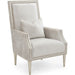 Bel-Air Armchair by John-Richard in gray, silver. Made from unique in a transitional style.