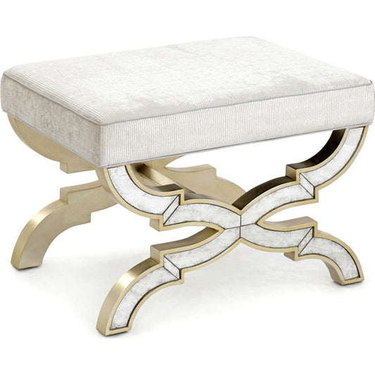 Trivi Stool by John-Richard in champagne. Made from unique in a transitional style.
