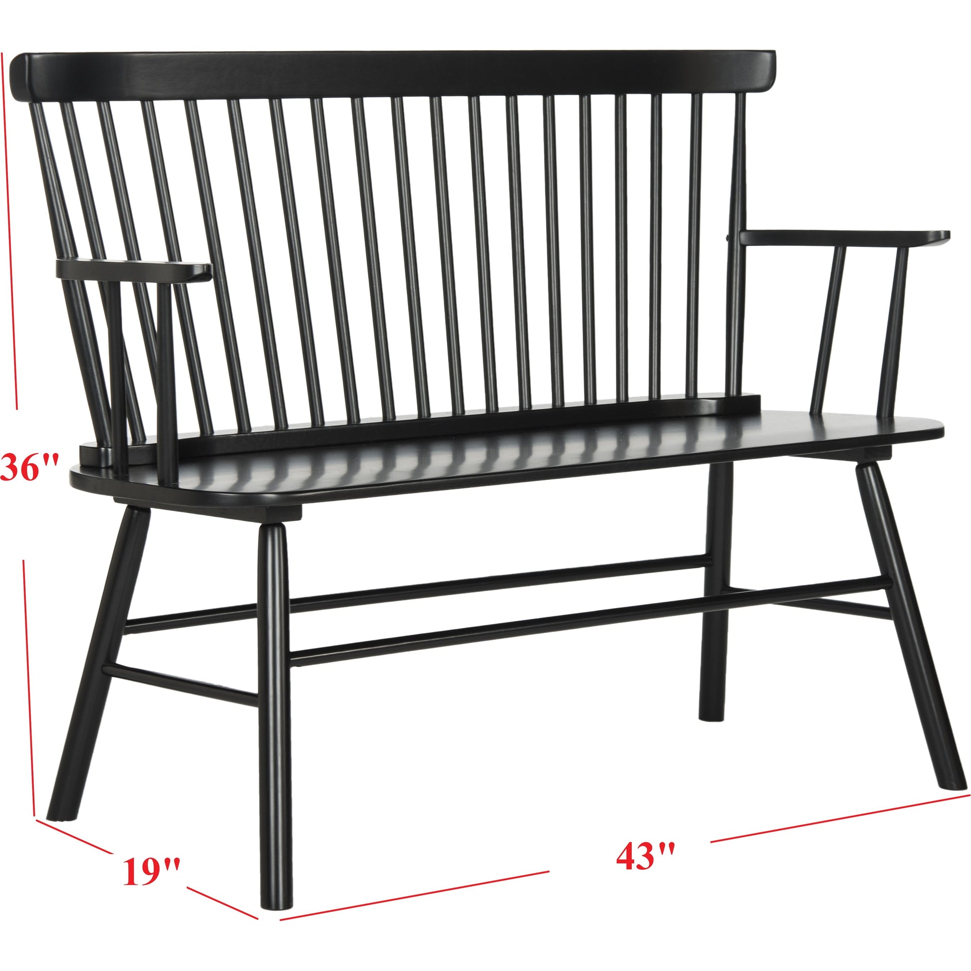 Clifton Loveseat by HedgeApple Essentials. Made from rubberwood in a modern style.