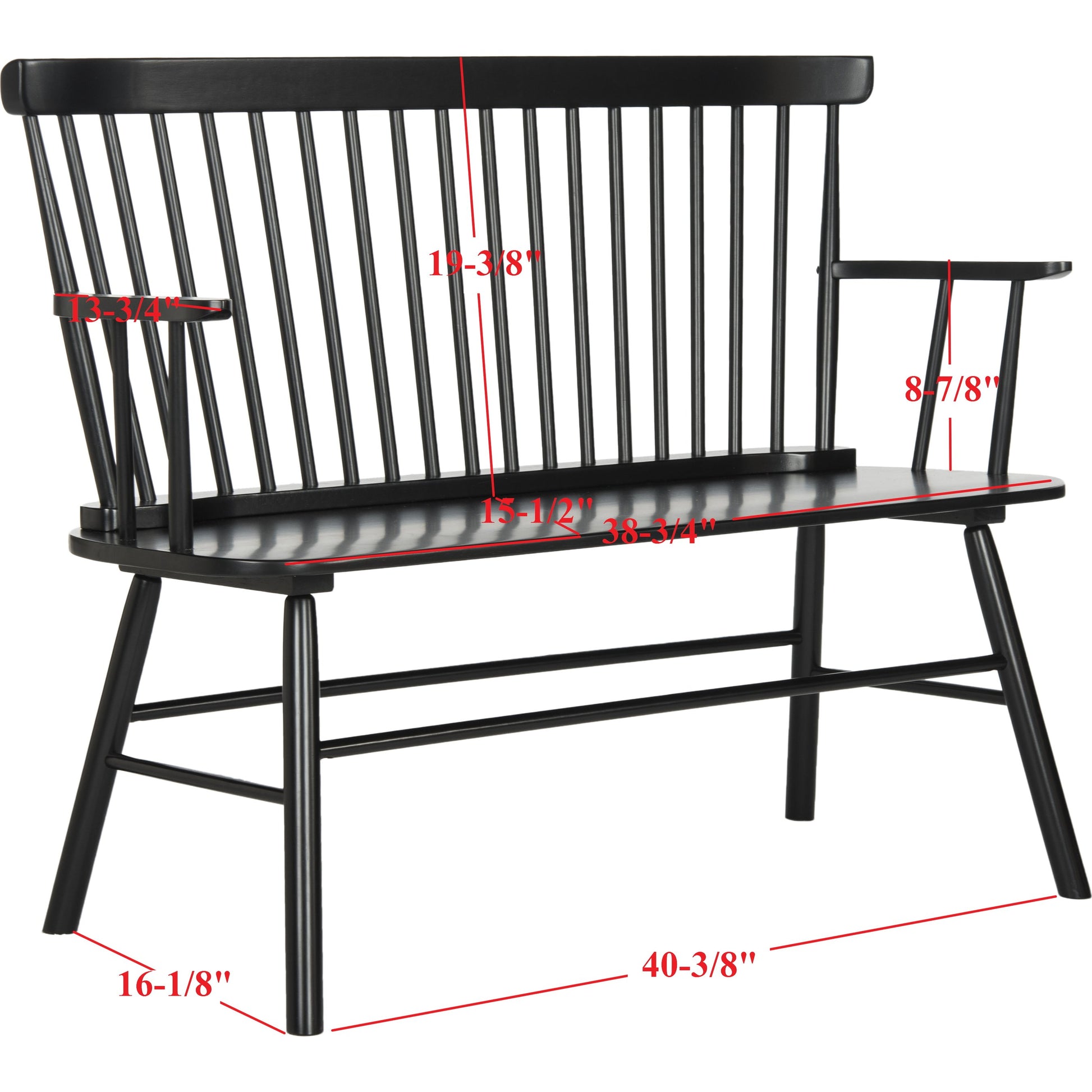 Clifton Loveseat by HedgeApple Essentials. Made from rubberwood in a modern style.