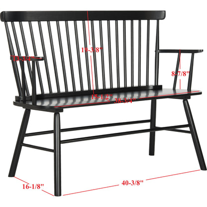 Clifton Loveseat by HedgeApple Essentials. Made from rubberwood in a modern style.