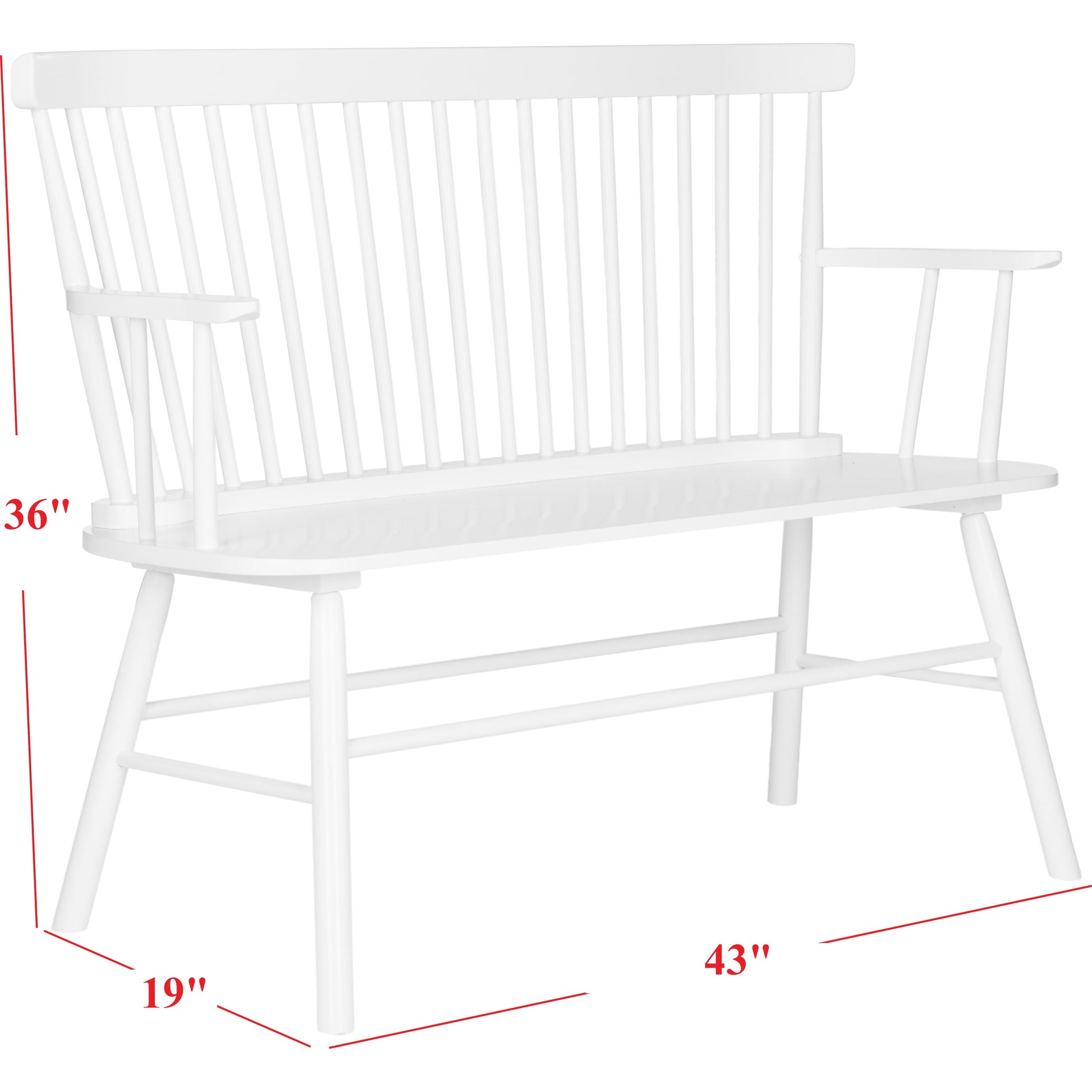 Clifton Loveseat by HedgeApple Essentials. Made from rubberwood in a modern style.