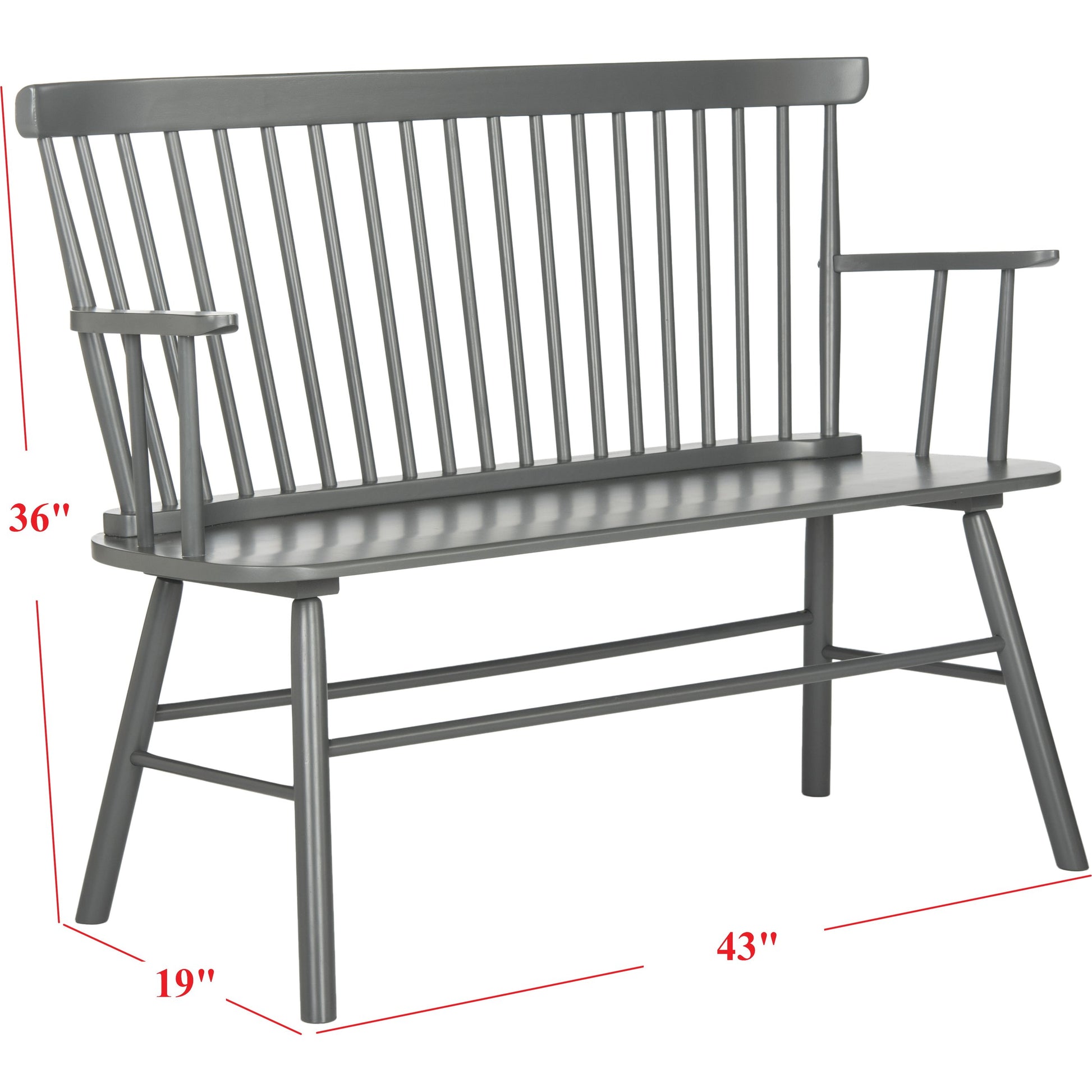 Clifton Loveseat by HedgeApple Essentials. Made from rubberwood in a modern style.