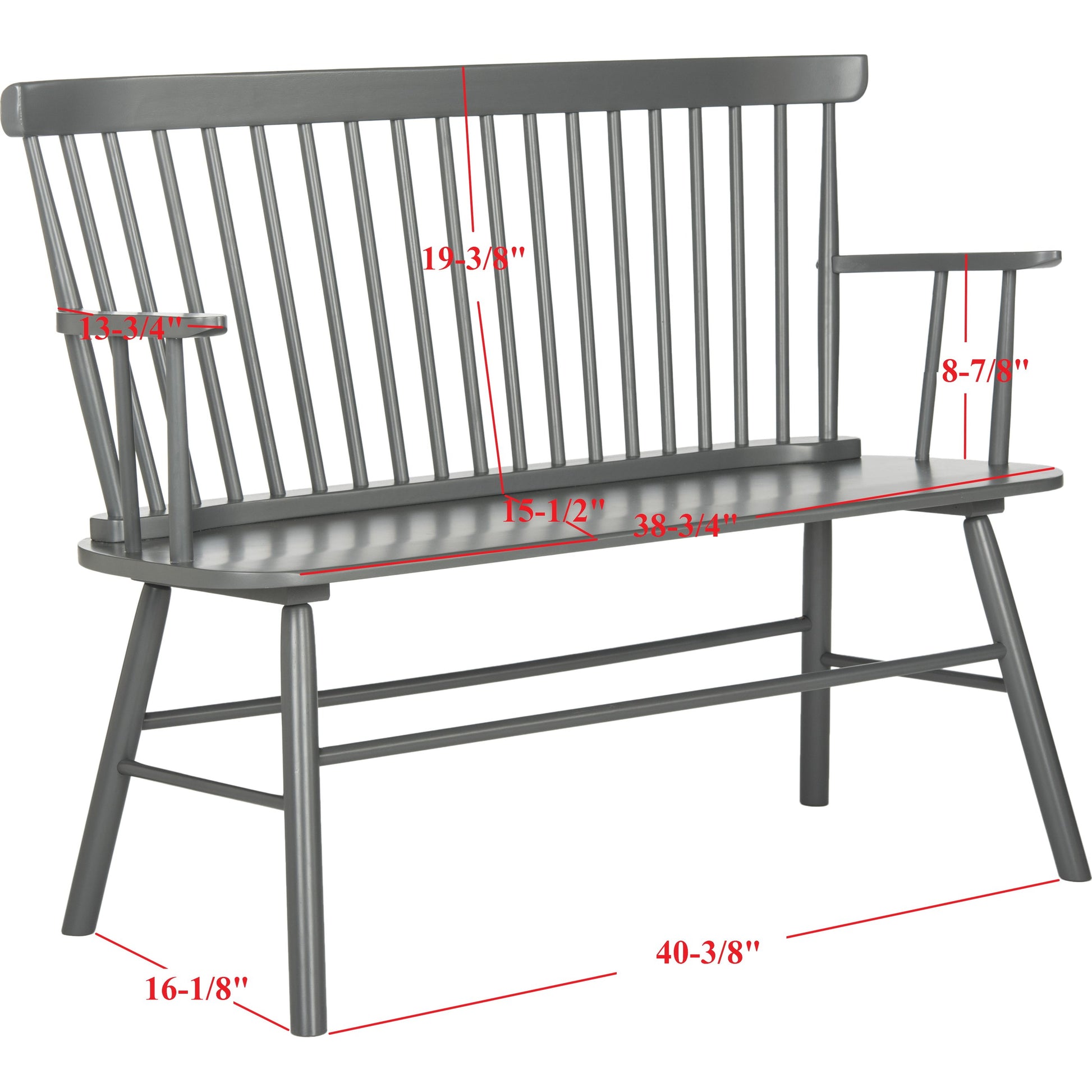 Clifton Loveseat by HedgeApple Essentials. Made from rubberwood in a modern style.