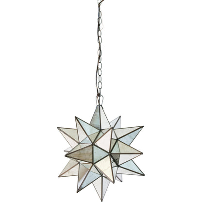 Antique Mirror Star Chandelier by Worlds Away in mirror and mirror. Made from metal, glass in a eclectic & global style.