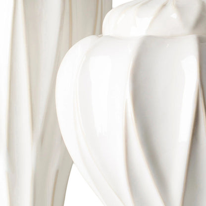 Answorth - 19973 (Set of 3) by Livabliss in white and glazed. Made from ceramic in a modern style.