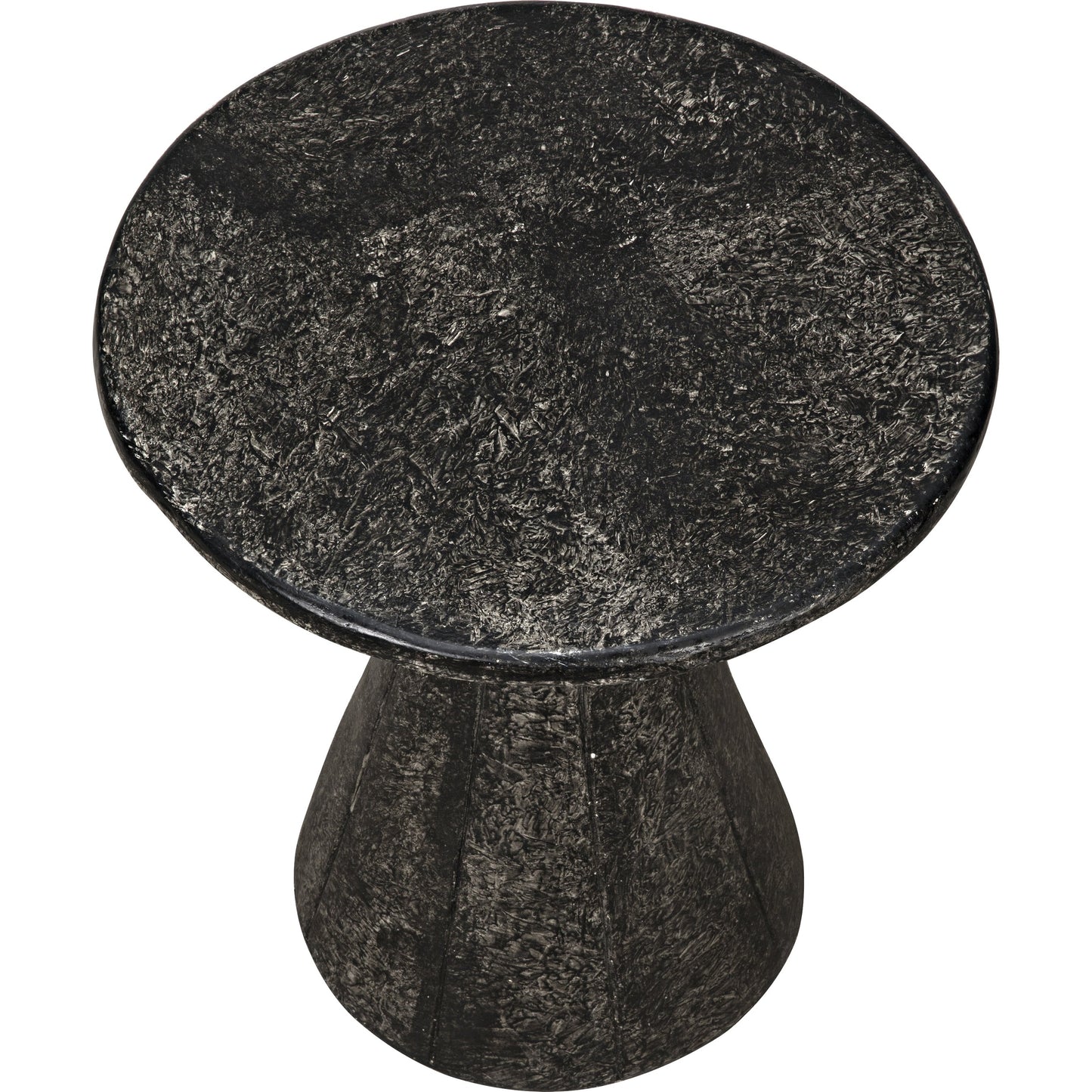 002 SR-834071 | Additional Silo | Pedestal Side Table by Noir in black. Made from fiber cement in a eclectic & global style.