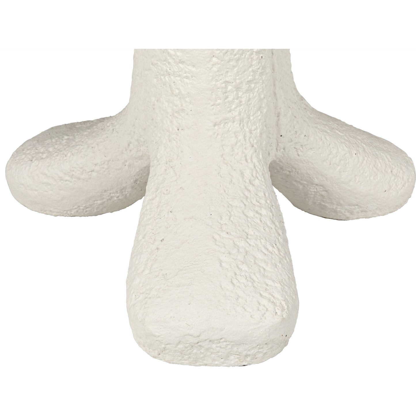 008 SR-783730 | Closeup | Laramy Side Table by Noir in white. Made from fiber cement in a modern style.