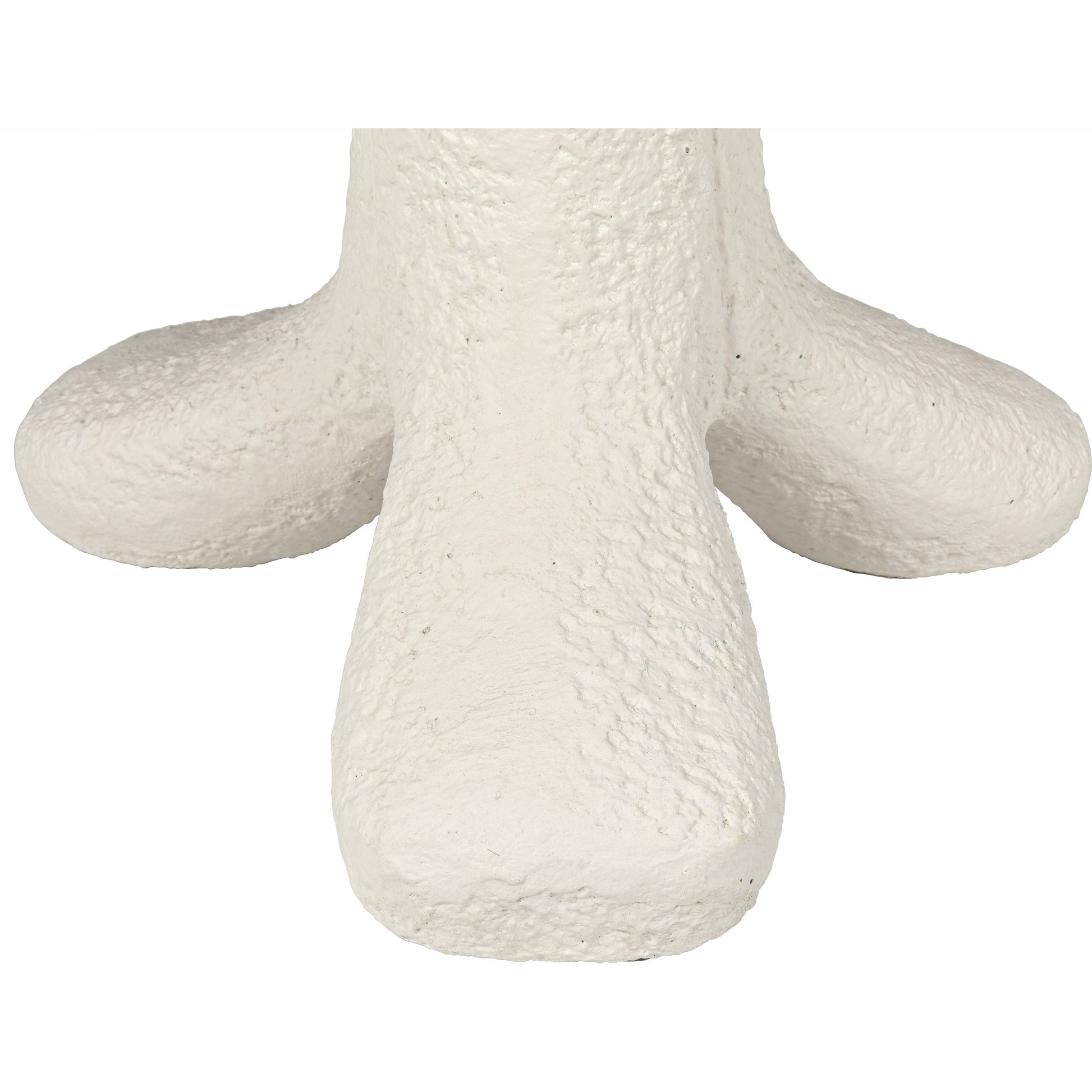 Laramy Side Table by Noir in white. Made from fiber cement in a modern style.