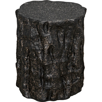 Damono Side Table by Noir. Made from fiber cement in a rustic style.