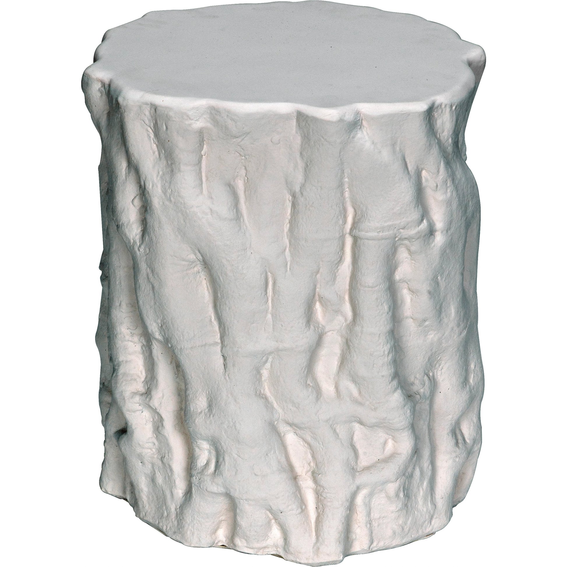 Damono Side Table by Noir. Made from fiber cement in a rustic style.