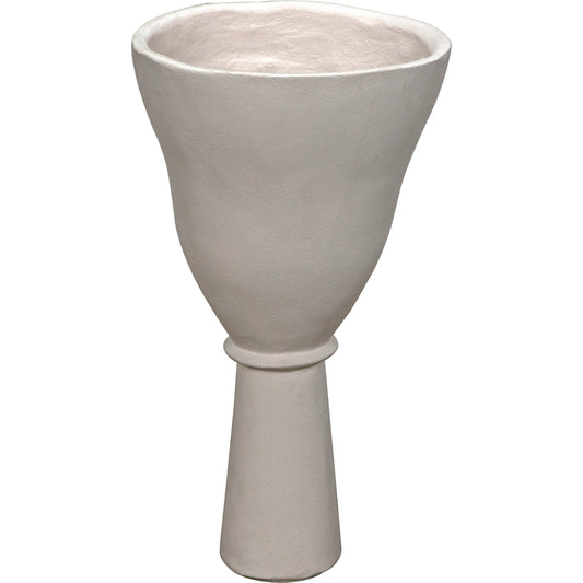 White Fiber Cement Vase by Noir in white. Made from fiber cement in a modern style.