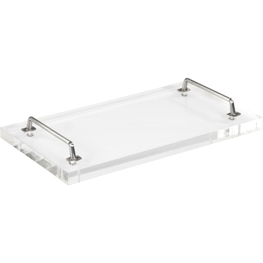 John Acrylic Serving Board by Zentique in nickel and acrylic, nickel. Made from acrylic, nickel in a transitional style.