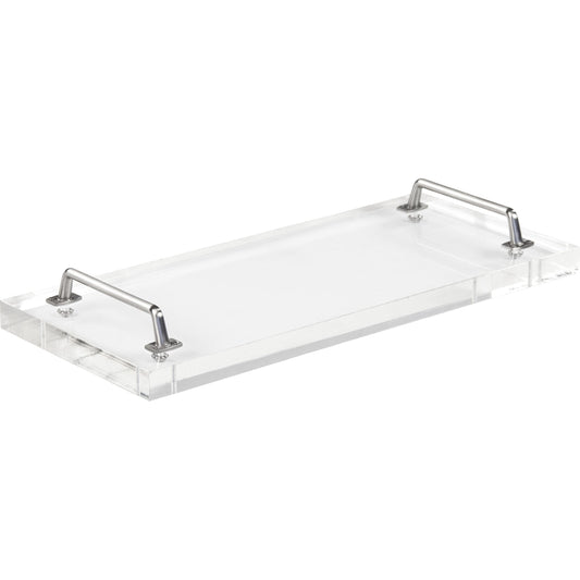 John Acrylic Serving Board by Zentique in nickel and acrylic, nickel. Made from acrylic, nickel in a transitional style.