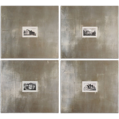 Historical Buildings Framed Art (Set of 4) by Uttermost in multi. Made from mdf in a modern style.